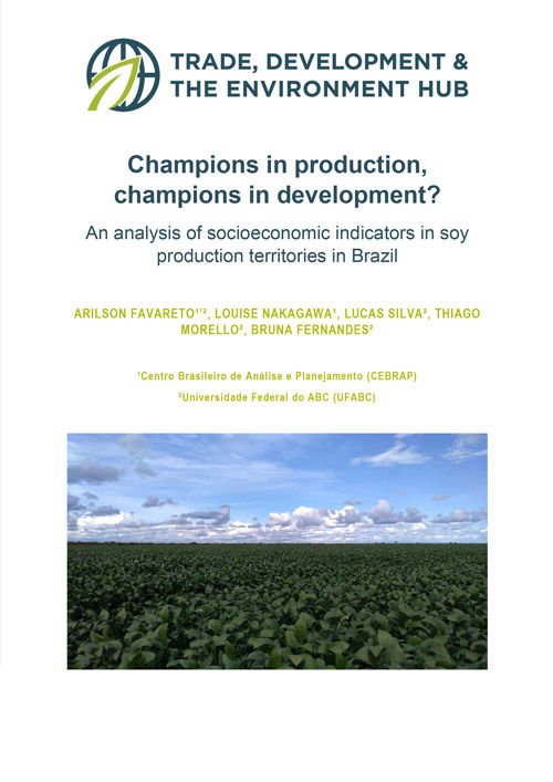Champions in production, champions in development?  An analysis of socioeconomic indicators in soy production territories in Brazil