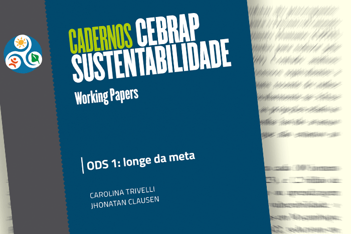 Capa dos Cadernos CEBRAP Sustentabilidade com o artigo: ODS 1: longe da meta